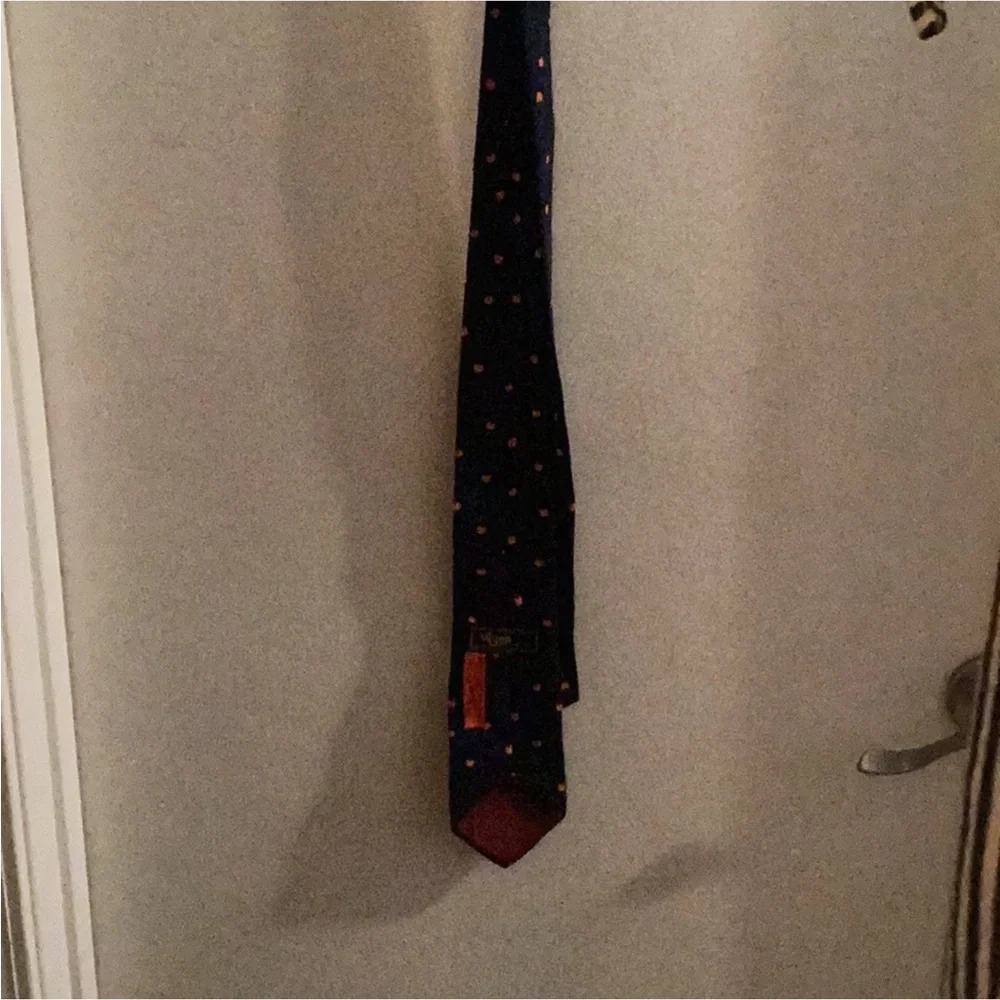 Halloween Alynn Vintage Pumpkin Tie 100% Silk